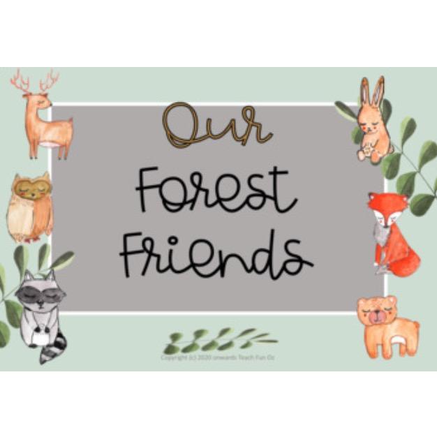 Woodland Forest Animals Decor Theme 393 Pages MEGA Pack QLD Font Australian - Teach Fun Oz Resources
