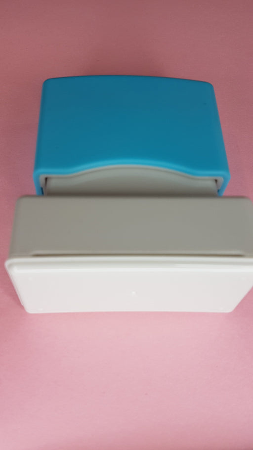 Your Teacher Likes This - Teacher Stamp Small Rectangular - blue ink - Teach Fun Oz Resources